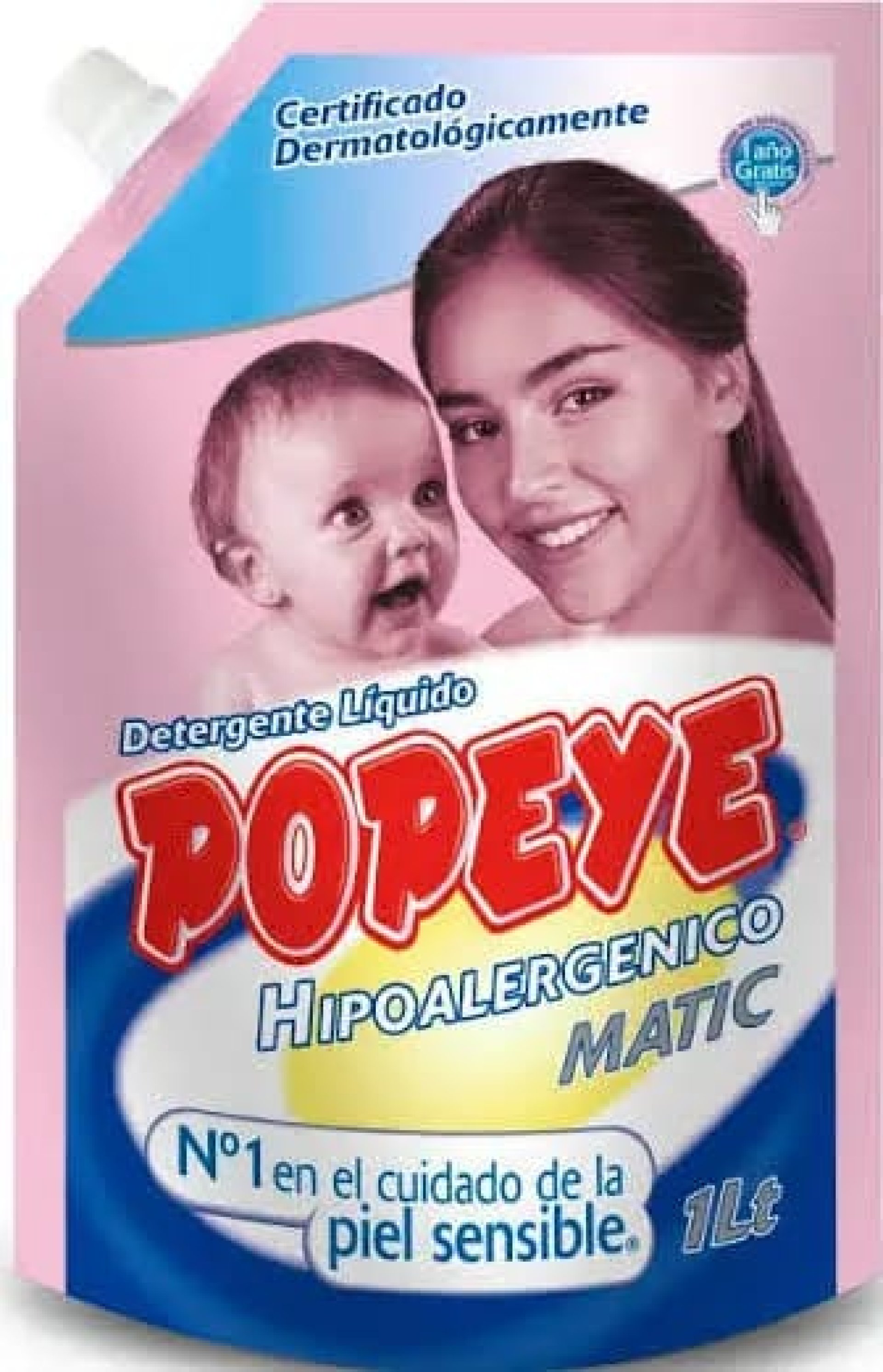 Detergente Popeye matic hipoalergénico líquido doypack L - Starcexpress